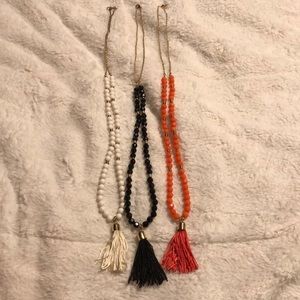 Tassel necklaces